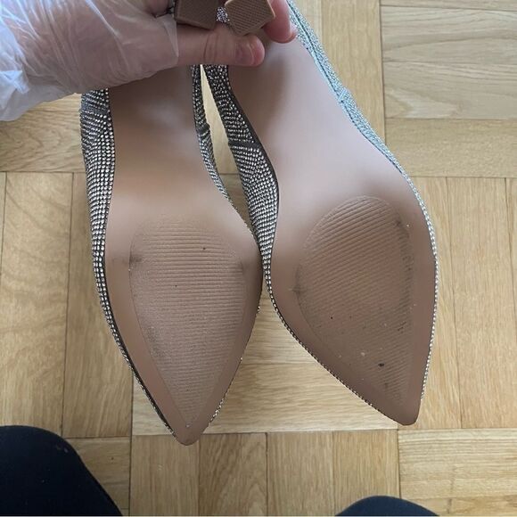 Aqua Hanar sparkle booties, Size 8 (never worn) - Picture 7 of 8